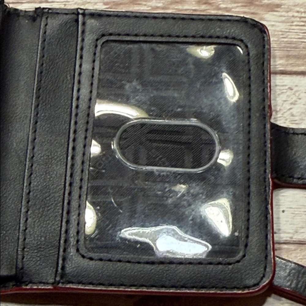 Lodis Black Pebbled Leather Card Holder Coin Purse